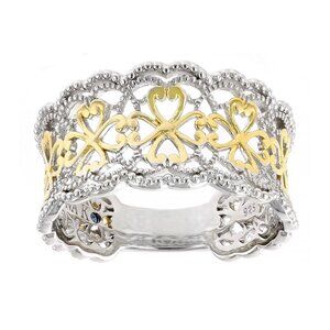 NIB - Vanna K for Bella Luce Platineve And 18k Gold Over Silver Ring – Size 11